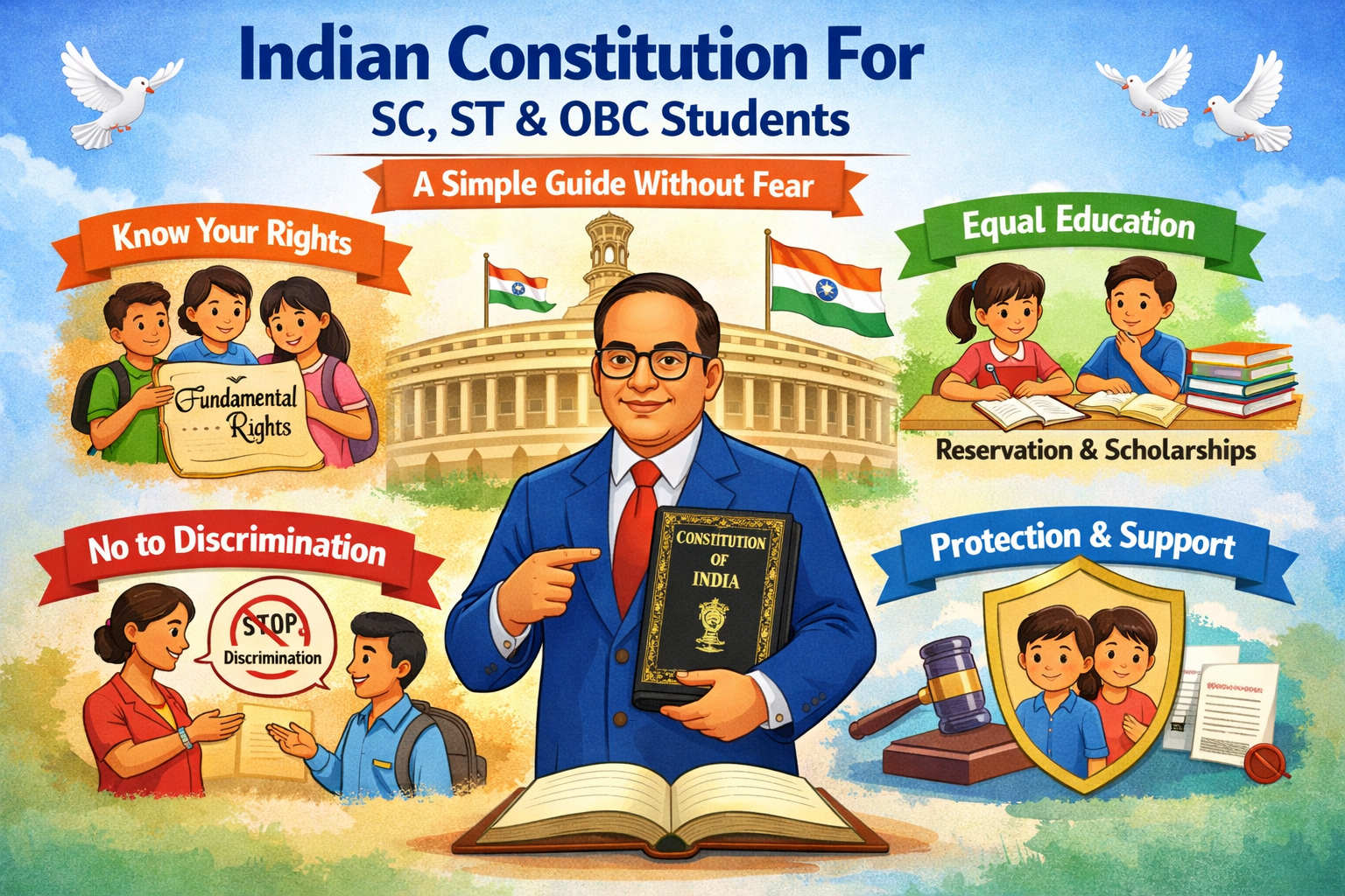 Indian Constitution for SC, ST & OBC Students