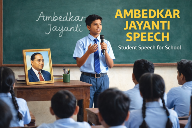 Ambedkar Jayanti Speech in English