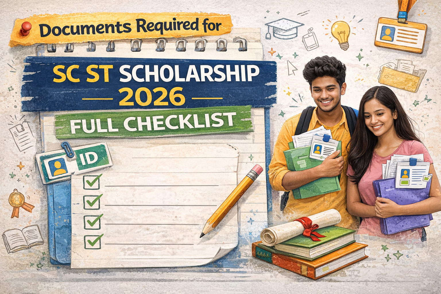 Documents Required for SC ST Scholarship