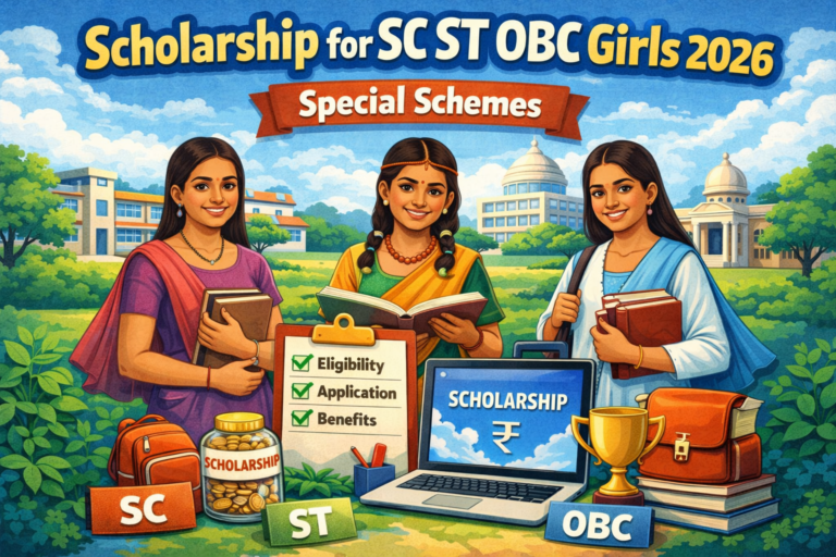Scholarship for SC ST OBC Girls 2026