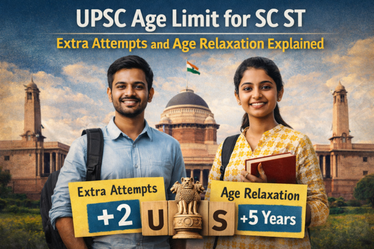 UPSC Age Limit for SC ST