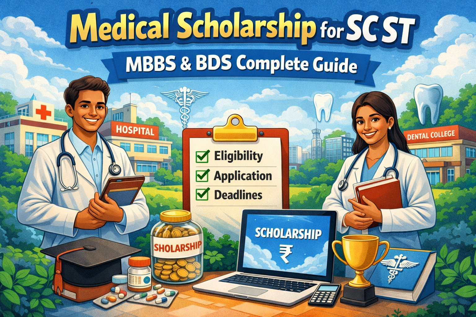 medical scholarship SC ST students