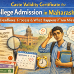 Caste Validity Certificate for college admission Maharashtra