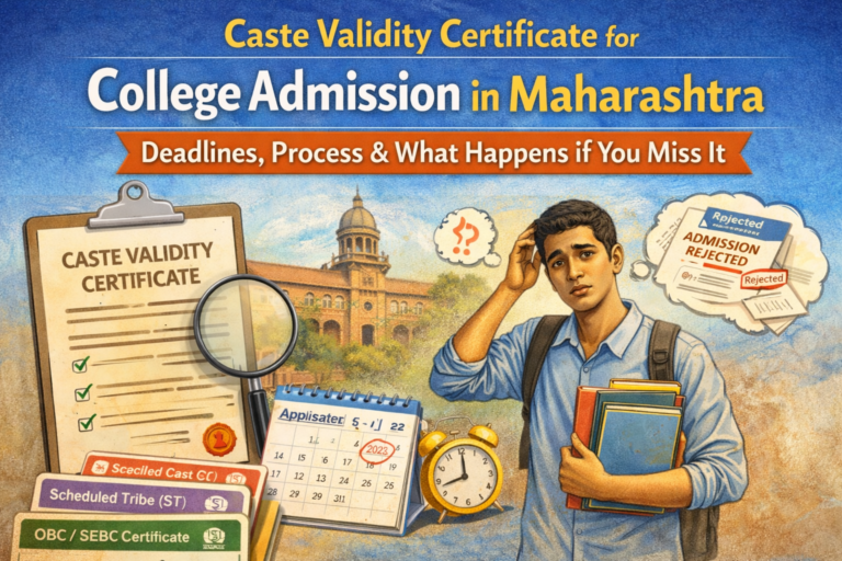 Caste Validity Certificate for college admission Maharashtra