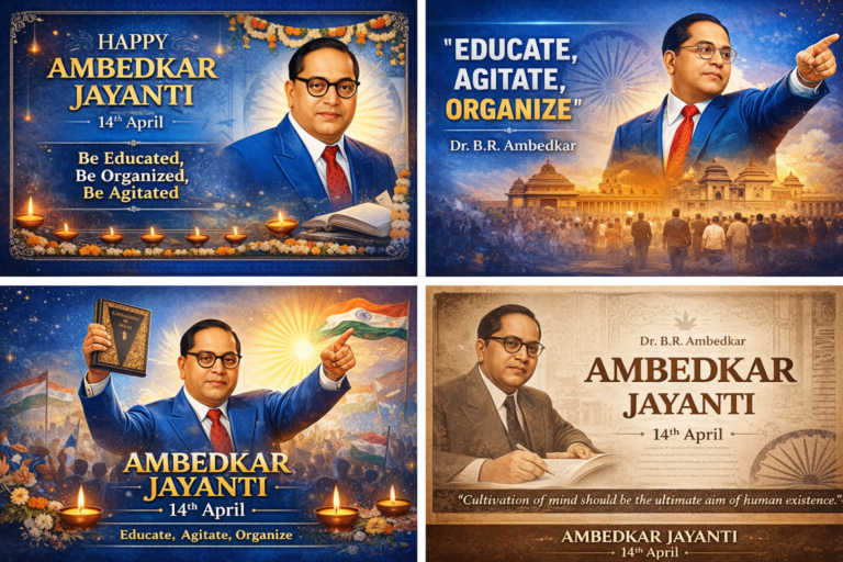 ambedkar jayanti poster design free