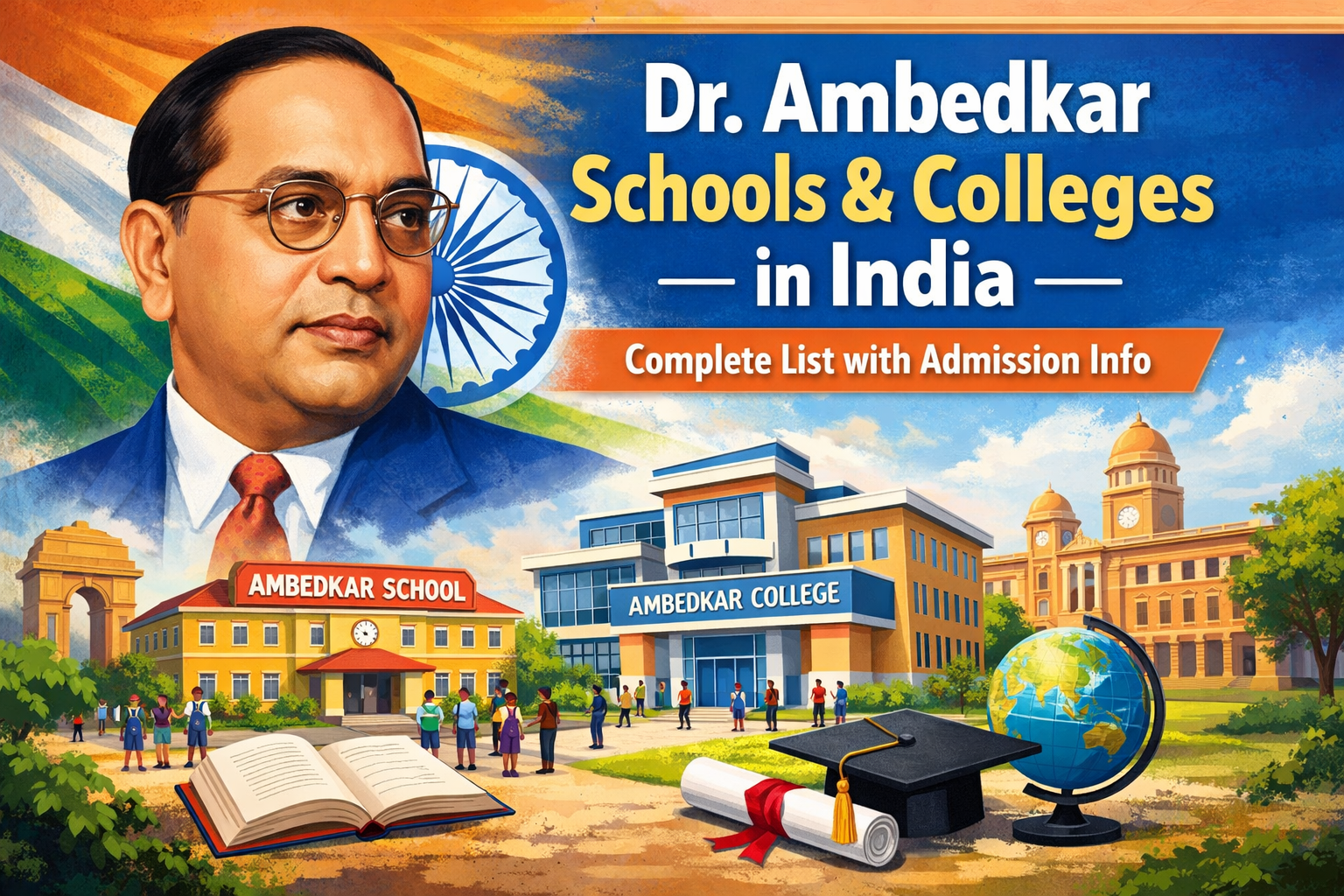 ambedkar schools colleges india list