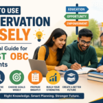 how to use reservation sc st obc students